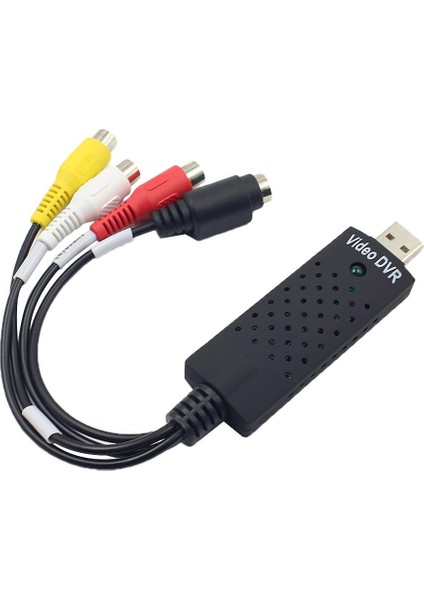 Ses Video Adaptörü Dönüştürücü USB Yakalama Kartı, 4 Rca Kompozit Tv Hdtv - Dvd, (Yurt Dışından)