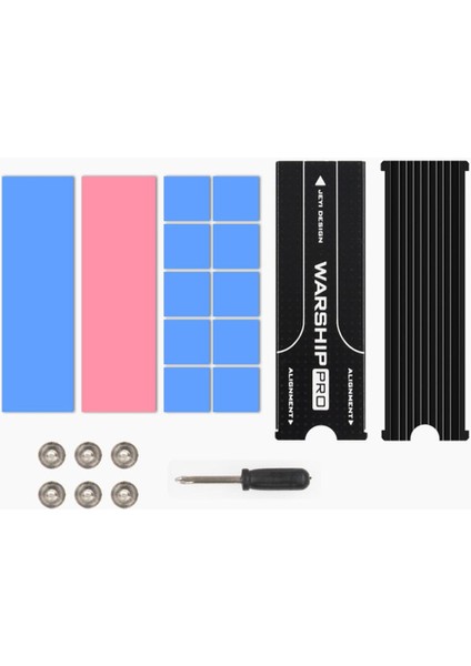 Pcıe Nvme M.2 Ngff (Siyah) Için Termal Pedlerle Alüminyum Alaşım Isınma (Yurt Dışından) indirimleri