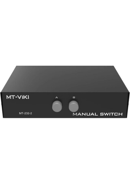 2ports Manuel Paralel Db9 Seri RS-232 Veri Paylaşım Anahtarı 2-1-Out (Yurt Dışından)