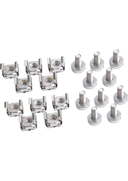 Paket 10 M6 Kafes Somun ve Cıvatalar Vidaları Yıkayıcı Veri Dolabı Rafı Montaj Sunucusu (Yurt Dışından) modelleri