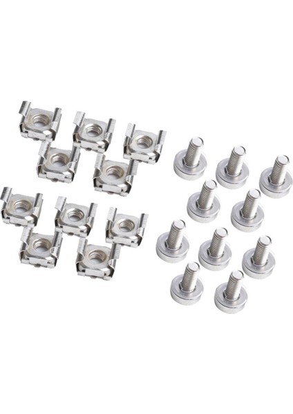 Paket 10 M6 Kafes Somun ve Cıvatalar Vidaları Yıkayıcı Veri Dolabı Rafı Montaj Sunucusu (Yurt Dışından) fırsatları