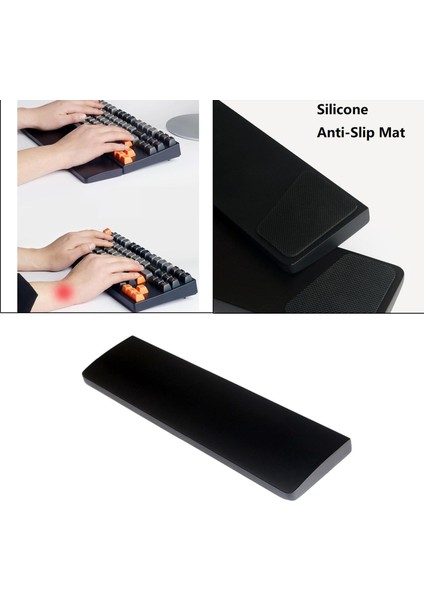 Ergonomik Masif Ahşap Laptop Klavye Bilek Dinlenme Ped El Destek Tutucu Mat L (Yurt Dışından) fırsatları