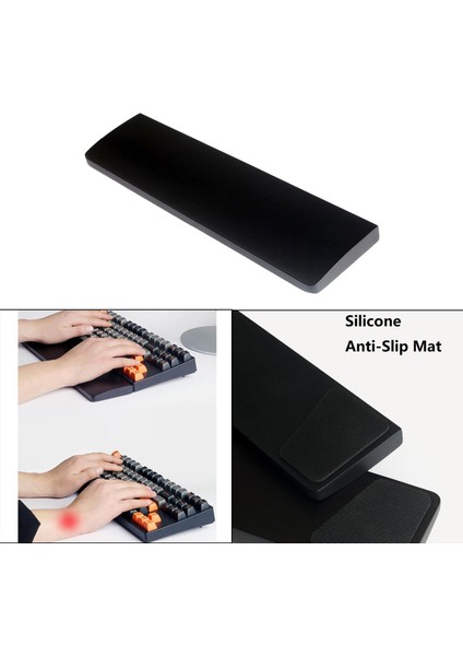 Ergonomik Masif Ahşap Laptop Klavye Bilek Dinlenme Ped El Destek Tutucu Mat L (Yurt Dışından) indirimleri