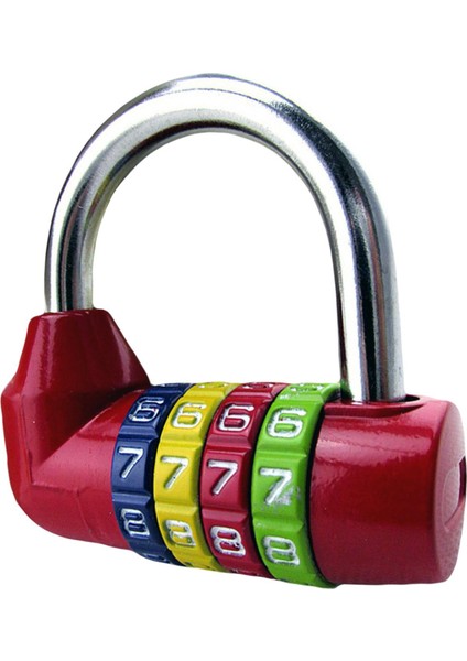 Taşınabilir 4 Haneli Kombinasyon Asma Kilit Spor Salonu Bagaj Dolabı Kırmızı (Yurt Dışından) fırsatları