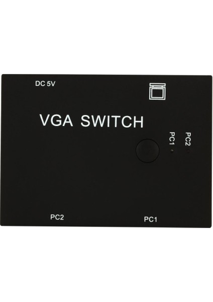 2'de 1 Out VGA Svga 2 Bağlantı Noktası Paylaşım Anahtarı LCD Pc Tv Monitör Için Seçme Kutusu Video (Yurt Dışından)