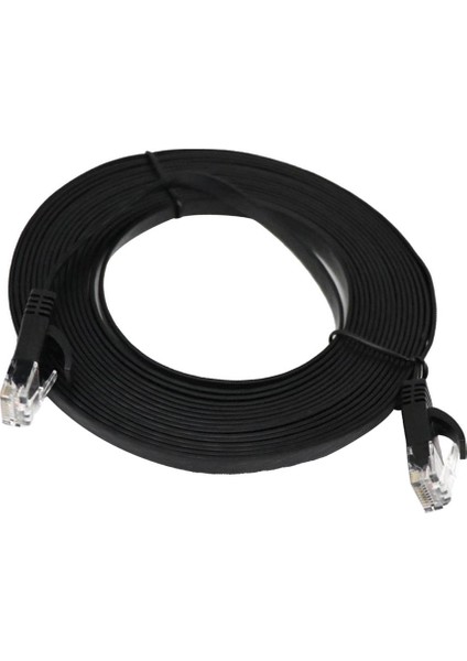 Cat6 Ağ Lan Kablosu Plastik Ethernet Düz Utp Yama Kurşun Kablosu 6.6ft 2 Metre (Yurt Dışından)
