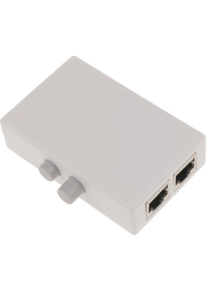 2 Bağlantı Noktası Ethernet Anahtarı Ağ Paylaşım Seçici Kutusu 100 Mbps Yüksek Hız (2-In (Yurt Dışından)