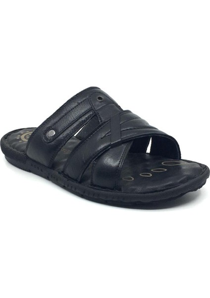 Taşpınar %100 Deri Erkek Tam Ortopedik Rahat Günlük Yazlık Terlik 40-44