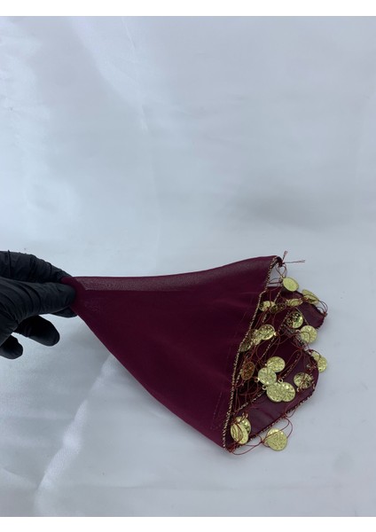 Düğün ve Kına Geceleri Için 5'li Kumaş Halay Mendili Beyaz