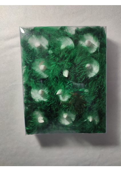 Kına Geceleri Için 12 Adet Yeşil Tüylü Ledli Kına Mumu fiyatları