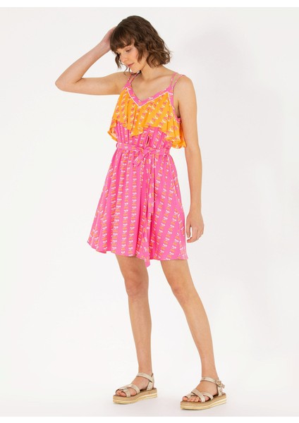 Elbise 46 Pembe