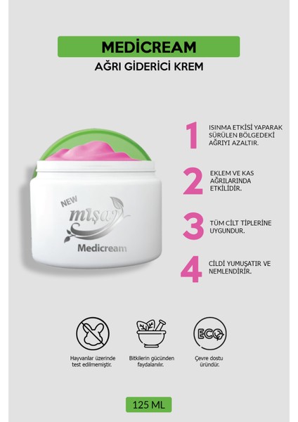 Masaj Kremi Mişa Medicream 125 ml