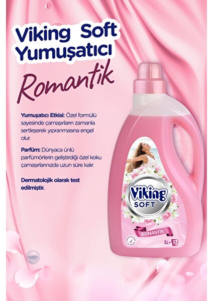 Çamaşır Yumuşatıcısı Romantik 3 Litre 2 Adet