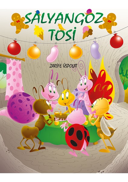 Mor Elma Salyangoz Tosi