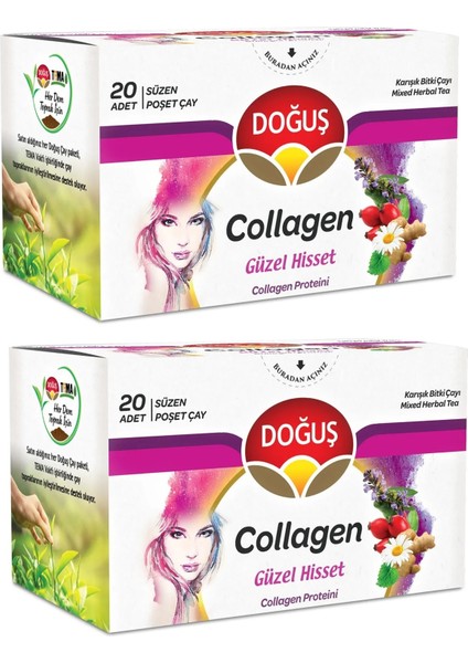 Collagen Bardak Poşet Çay 2 Adet 20'li - Güzel Hisset