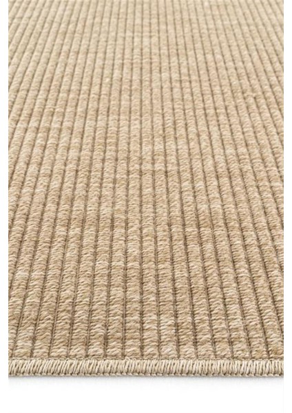 India 672 Bej Modern Jüt Desen Makine Halısı modelleri