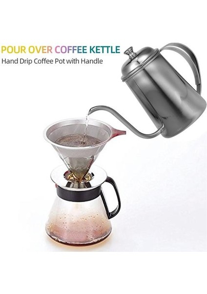 Mbw 650ML Paslanmaz Çelik Demlik - Gümüş (Yurt Dışından)