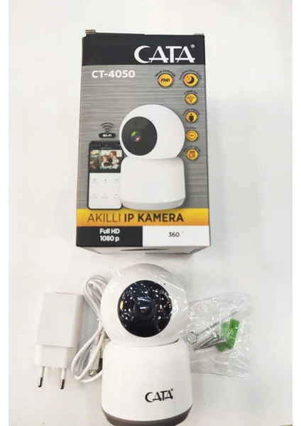 CT-4050 360° Full Hd (1080P - 720P) Wi-Fi Akıllı Ip Kamera