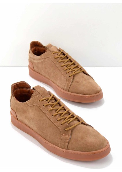 Tütün Süet Leather Erkek Casual Ayakkabı E01585691302