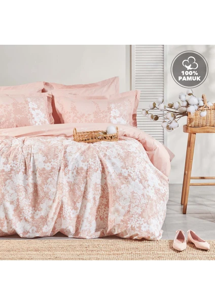 Bedding Andressa Çift Kişilik Ranforce Nevresim Seti- Blush