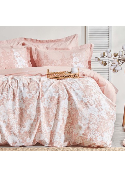 Bedding Andressa Çift Kişilik Ranforce Nevresim Seti- Blush