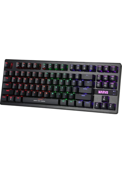 KG901TR Wired Jixian Blue Switch TKL Rainbow Full Mekanik Profesyonel Gaming Klavye