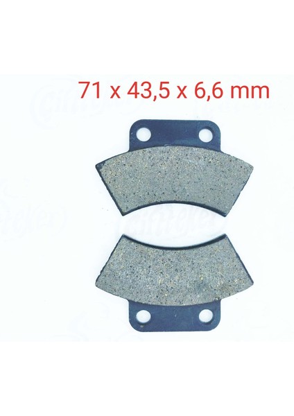 Atv Polaris Quadzılla Jordan Park Fren Disk Balatası FA232