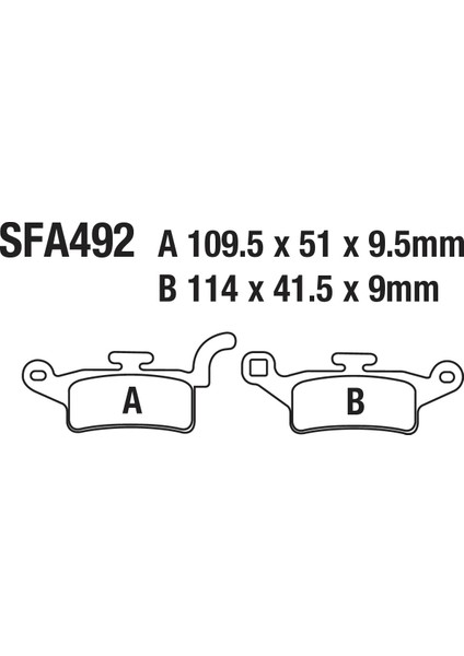 Ön Fren Disk Balatası SFA492 Xenter 150