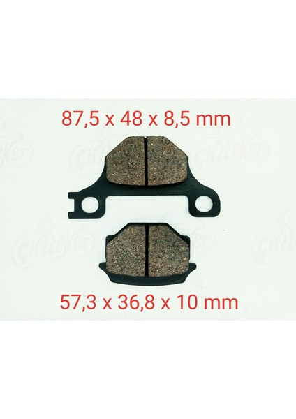 Mh Mr X-Treme Ön Fren Disk Balatası Tırnaklı FA093