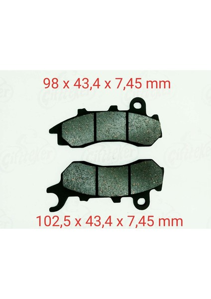 Honda Cb 125F Ön Fren Disk Balatası Gold