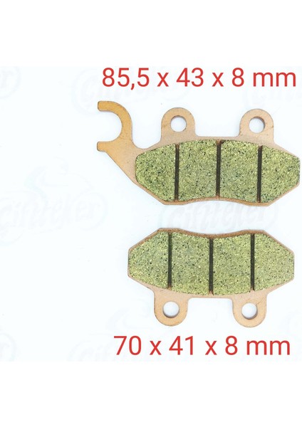 Sym Obrit 50 Ön Fren Disk Balatası FA264