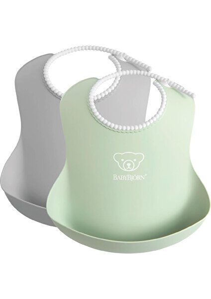 Babybjörn 2´li Yumuşak Mama Önlüğü Powder Grey / Green