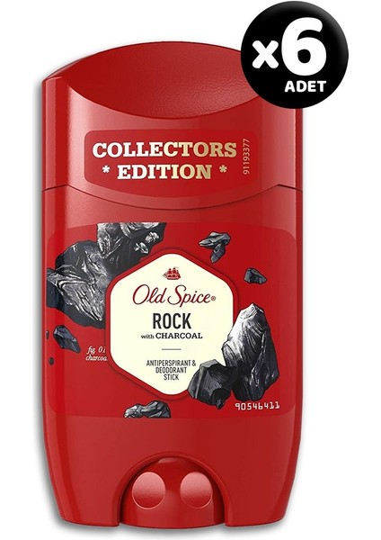 Rock Deodorant Stick 50 ml - 6 Adet