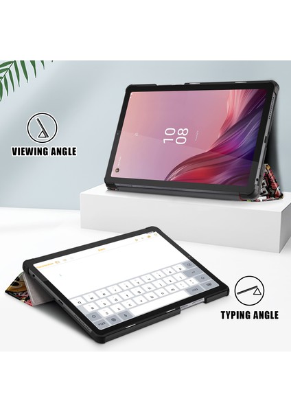 Xfashion Lenovo Tab M9 TB-310FU Için Tablet Deri Kılıf (Yurt Dışından)