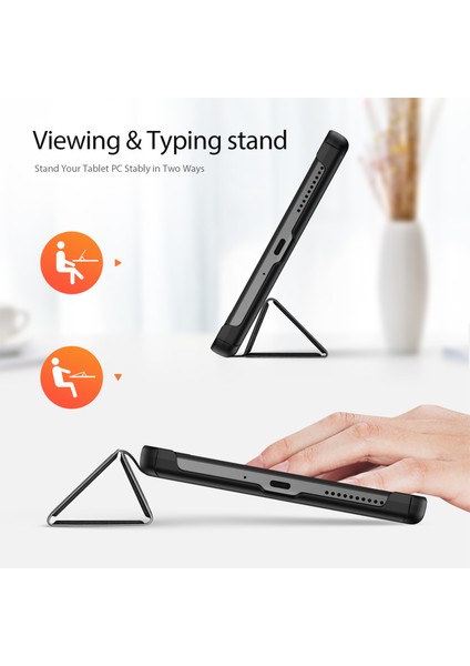 Dux Ducis Domo Serisi Pu Deri Kılıf Lenovo Tab M8 Gen 4 Folio Flip Kapak Üçlü Stand Kılıfı (Yurt Dışından) fiyatları