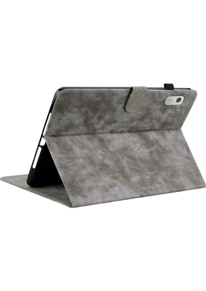 Lenovo Için Pu Deri Kılıf M9 Sevimli Kaplan Desen Tablet Stand / Kart Tutucu ile Koruyucu Kovan (Yurt Dışından)