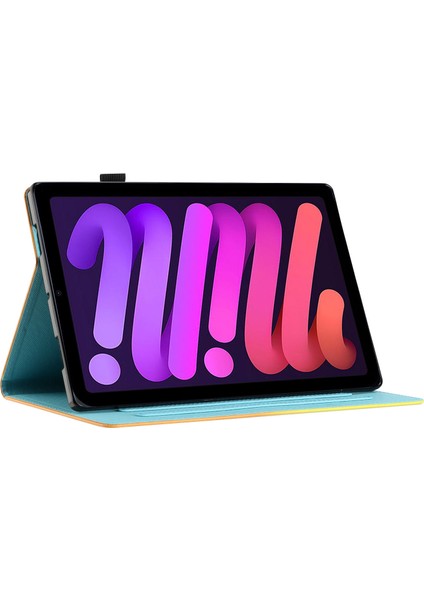 Apple Pad Mini (2021) Kasa Pu Deri Kapağı, Kart Tutucusu ile Çizim Önleyici Şok Geçirmez Tablet Kabuğu (Yurt Dışından) modelleri