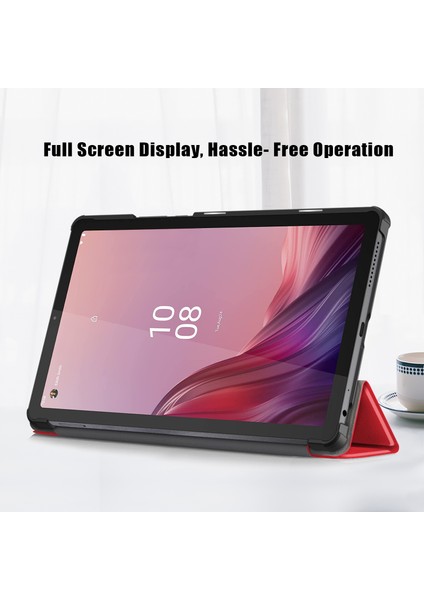 Xfashion Lenovo Tab M9 TB-310FU Için Üç Katlı Stand Tablet Kılıf (Yurt Dışından)