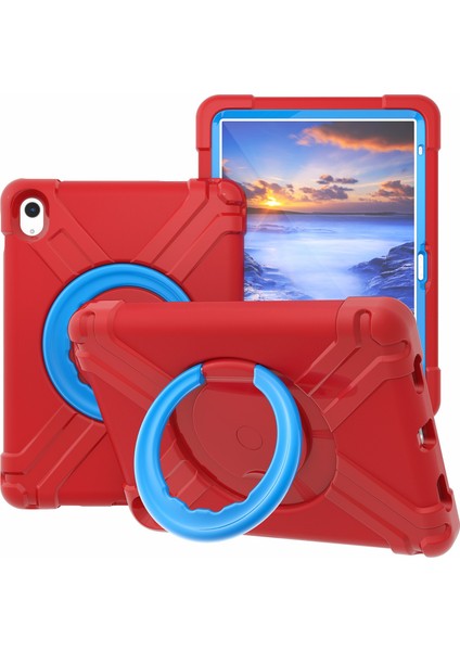 Apple Pad 10.9 (2022) 360 Derecelik Rotasyon Kickstand Tablet Kapağı Askeri Damla Önleyici Koruma Pc + Tpu Kasası (Yurt Dışından)