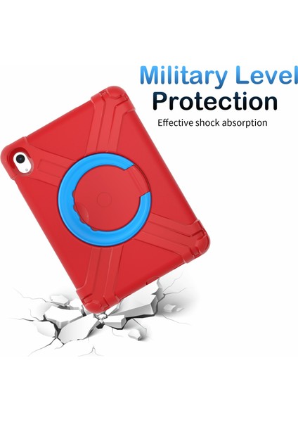 Apple Pad 10.9 (2022) 360 Derecelik Rotasyon Kickstand Tablet Kapağı Askeri Damla Önleyici Koruma Pc + Tpu Kasası (Yurt Dışından) fırsatları