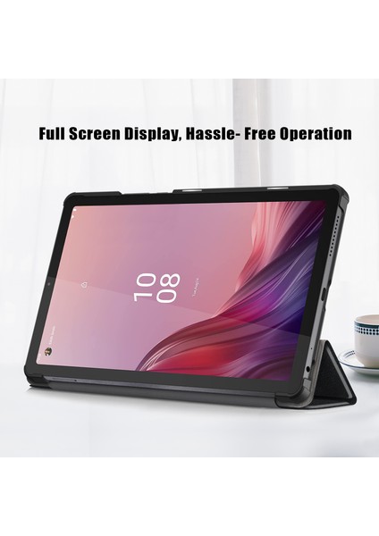 Lenovo Tab M9 TB-310FU Için Üç Katlı Stand Tablet Kılıf (Yurt Dışından)