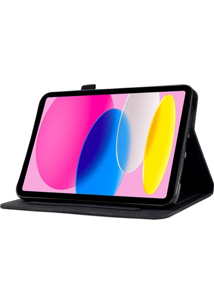 Apple Pad 10.9 (2022) Şok Geçirmez Kasa, Kart Tutucusu ile Dikiş Önleme Önleyici Tablet Deri Kapağı, Stand (Yurt Dışından) modelleri