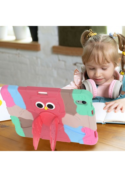 iPad 10.9 (2022) Degrade Silikon Dönen Pc Standı Kaymaz Degrade Tablet Kılıfı (Yurt Dışından)