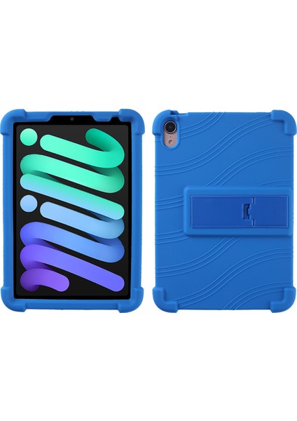 Apple Pad Mini (2021) Kickstand Tasarım Anti-Drop Tablet Kılıf Anti-Çizelge Silikon Koruyucu Kapak (Yurt Dışından)