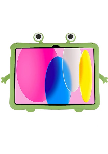 Apple Pad 10.9 (2022) Şok Geçirmez Tablet Kılıf Karikatür Tasarımı Silikon + Pc Kickstand Anti-Drop Cover (Yurt Dışından) modelleri