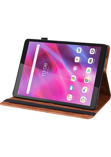 Lenovo Sekmesi M8 Gen 4 Çiçek Baskı Tablet Koruyucu Kabuk Pu Deri Deri Anti Dalgalı Stand Kart Kart Yuvaları (Yurt Dışından) fırsatları