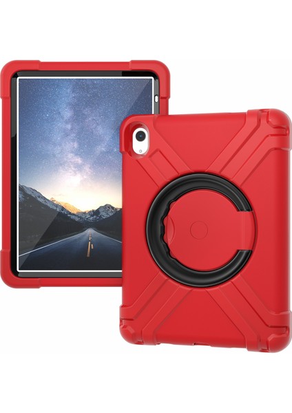 Apple Pad 10.9 (2022) 360 Derecelik Rotasyon Kickstand Tablet Kapağı Askeri Damla Önleyici Koruma Pc + Tpu Kasası (Yurt Dışından)