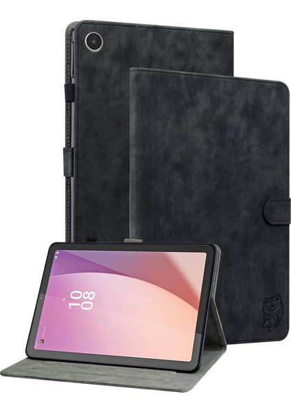 Lenovo Tab M8 Gen 4 Pu Deri Tablet Kılıf Sevimli Kaplan Desen Kartı Tutucu Tablet Stand Kapağı (Yurt Dışından)