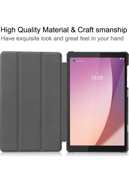 Lenovo Tab M8 Gen 4, Üç Katlı Stand Koruyucu Tablet Kapağı Için Pu Deri Tablet Kılıfı (Yurt Dışından) fiyatları