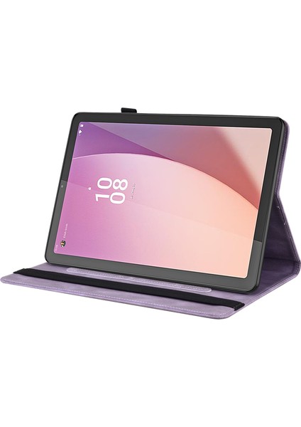 Lenovo Tab M9 Baskılı Kelebek Çiçek Pu Deri Kart Tutucu Pen Döngüsü ile Tablet Kılıfı (Yurt Dışından) modelleri